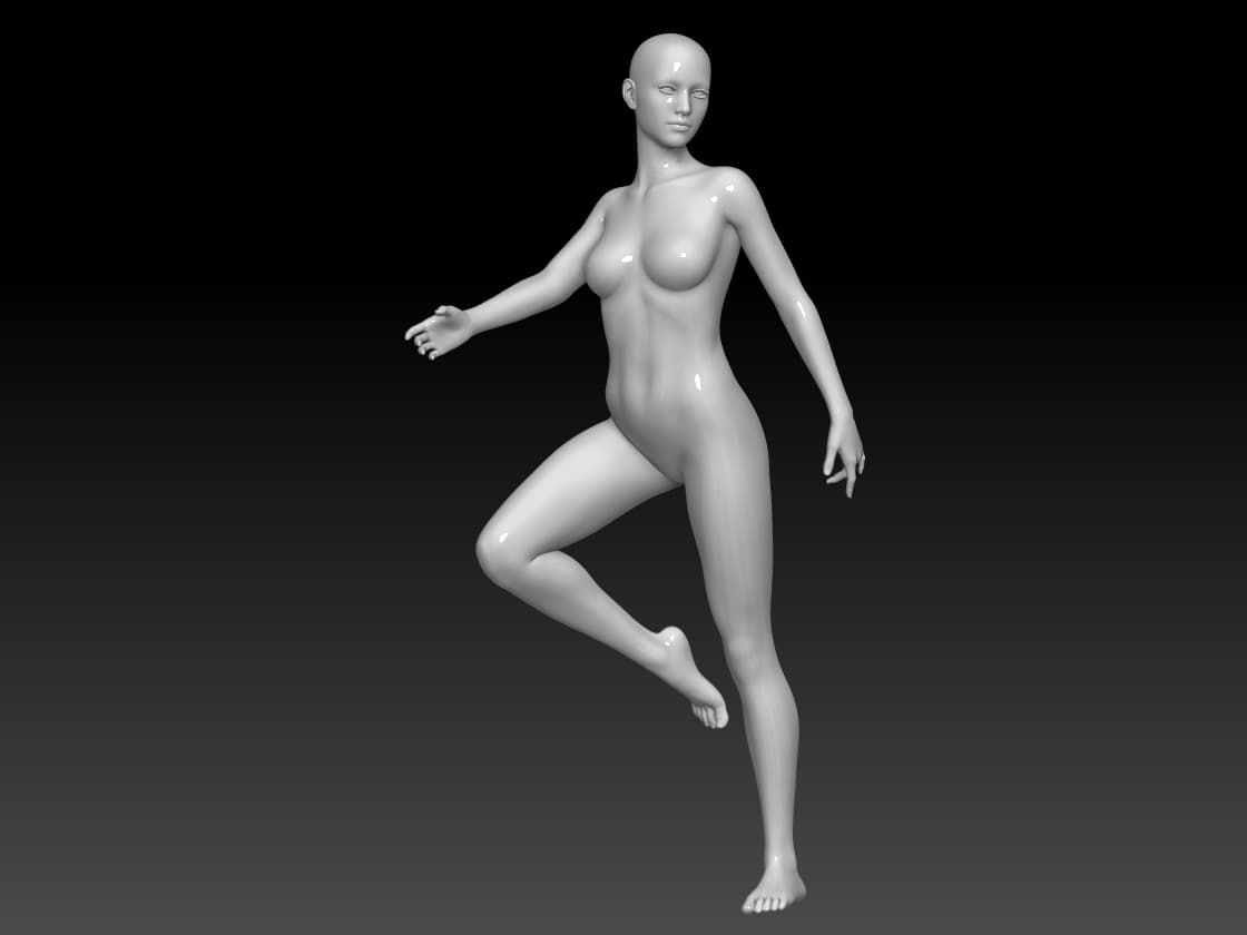woman modeling 3.stl 3d model