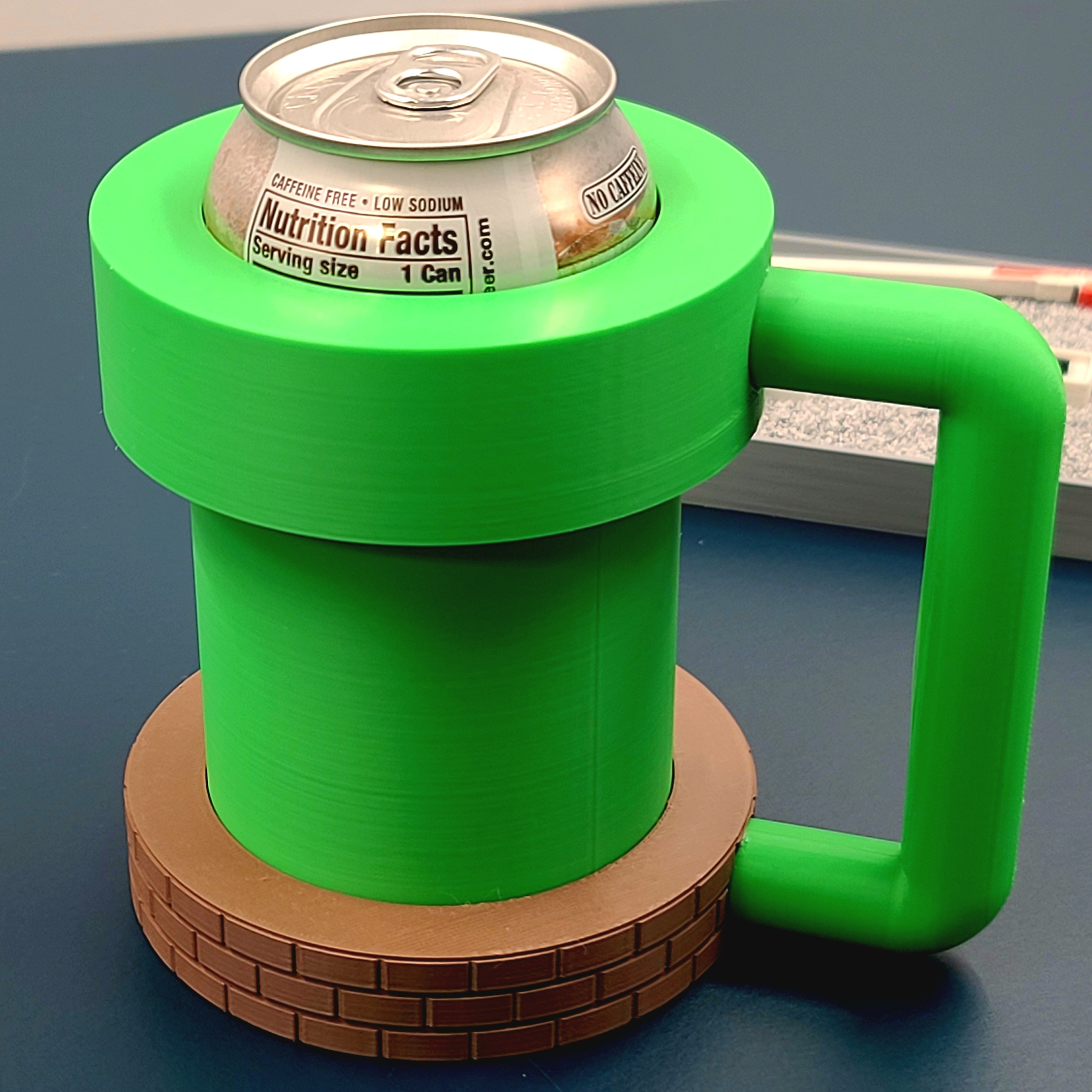 Pipe Coozie - Video Game Inspired Beverage Coozie (Can Size) 3d model