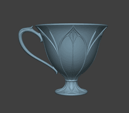Elegant Gothic Coffee Cup – Tea Cup / Decorative Gothic Mug 3d model
