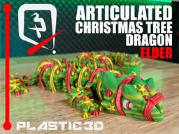 Elder Christmas Tree Articulated Dragon 3d model