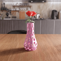 Parametric Voronoi Mesh Vase 3d model