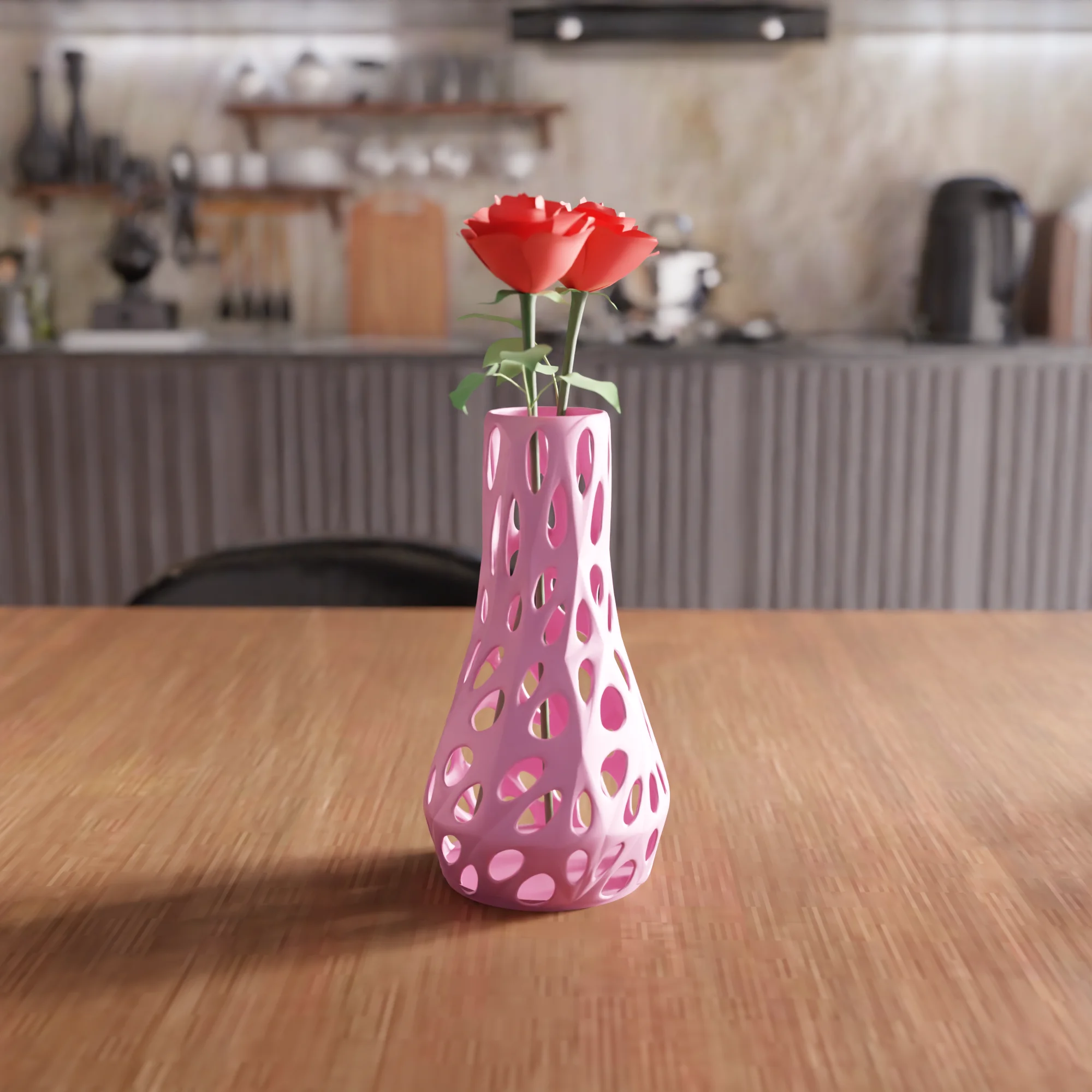 Parametric Voronoi Mesh Vase 3d model