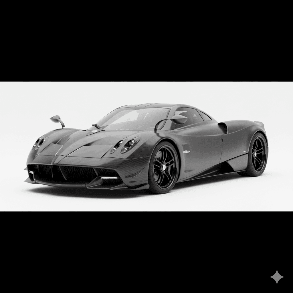 Car : Pagani Huayra Twin Turbo Hypercar 3d model