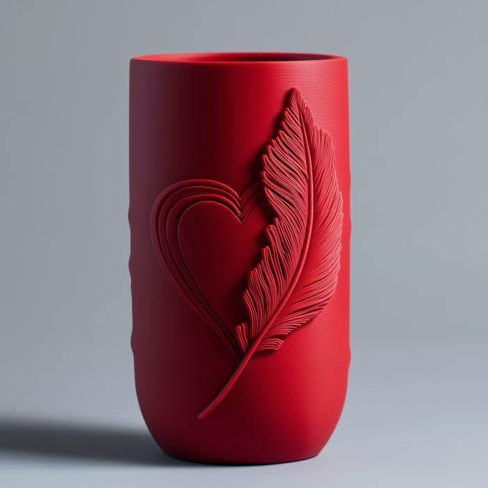 Ethereal Love Vase - Perfect for Valentine's Day Gift 3d model