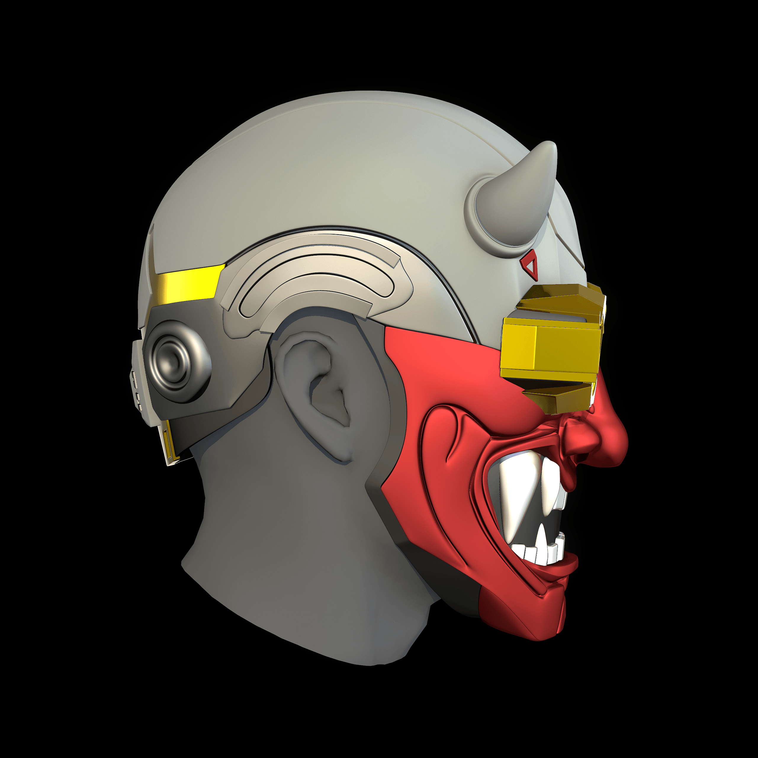 Octane Apex Legends El Diablo Mask 3d model