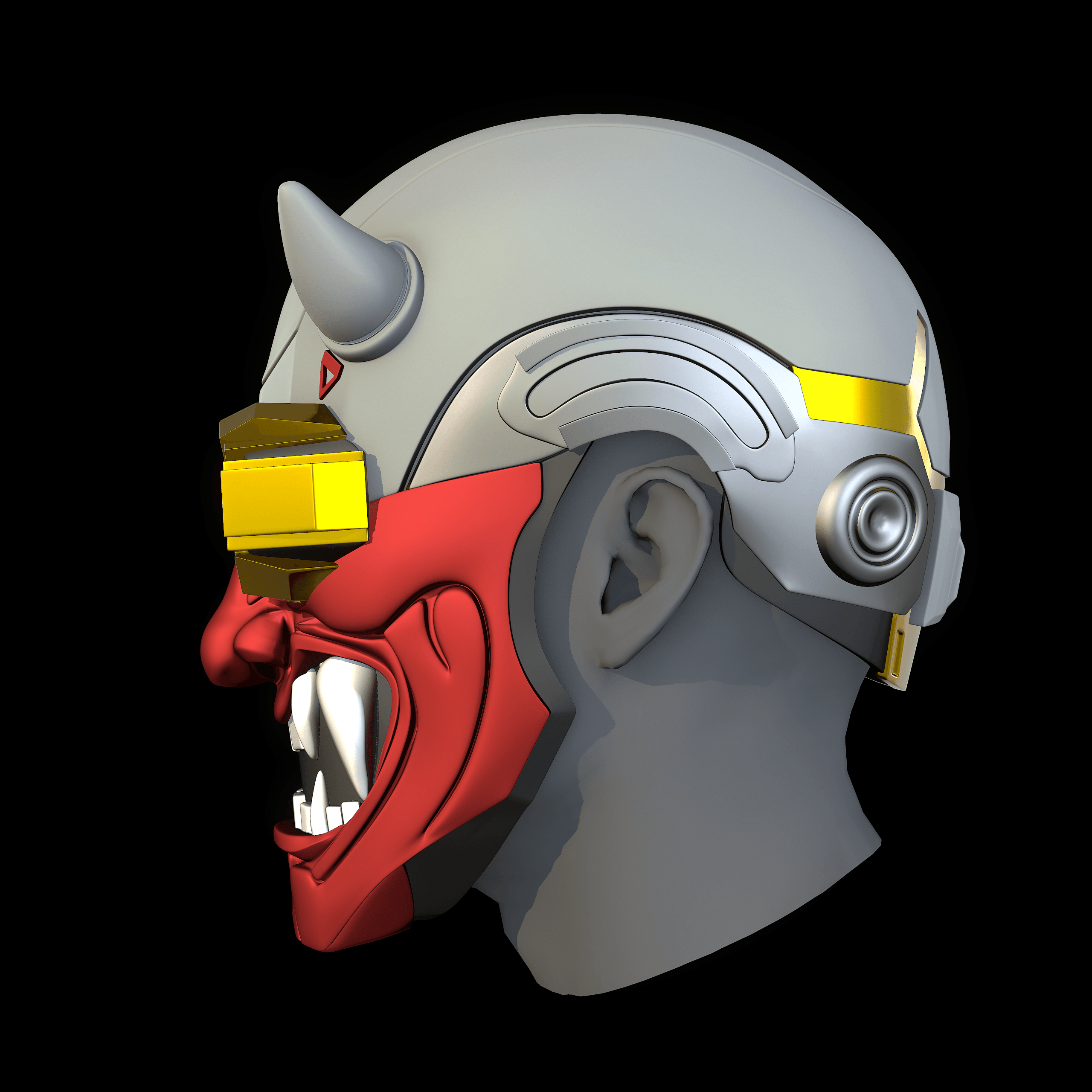 Octane Apex Legends El Diablo Mask 3d model