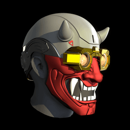 Octane Apex Legends El Diablo Mask 3d model