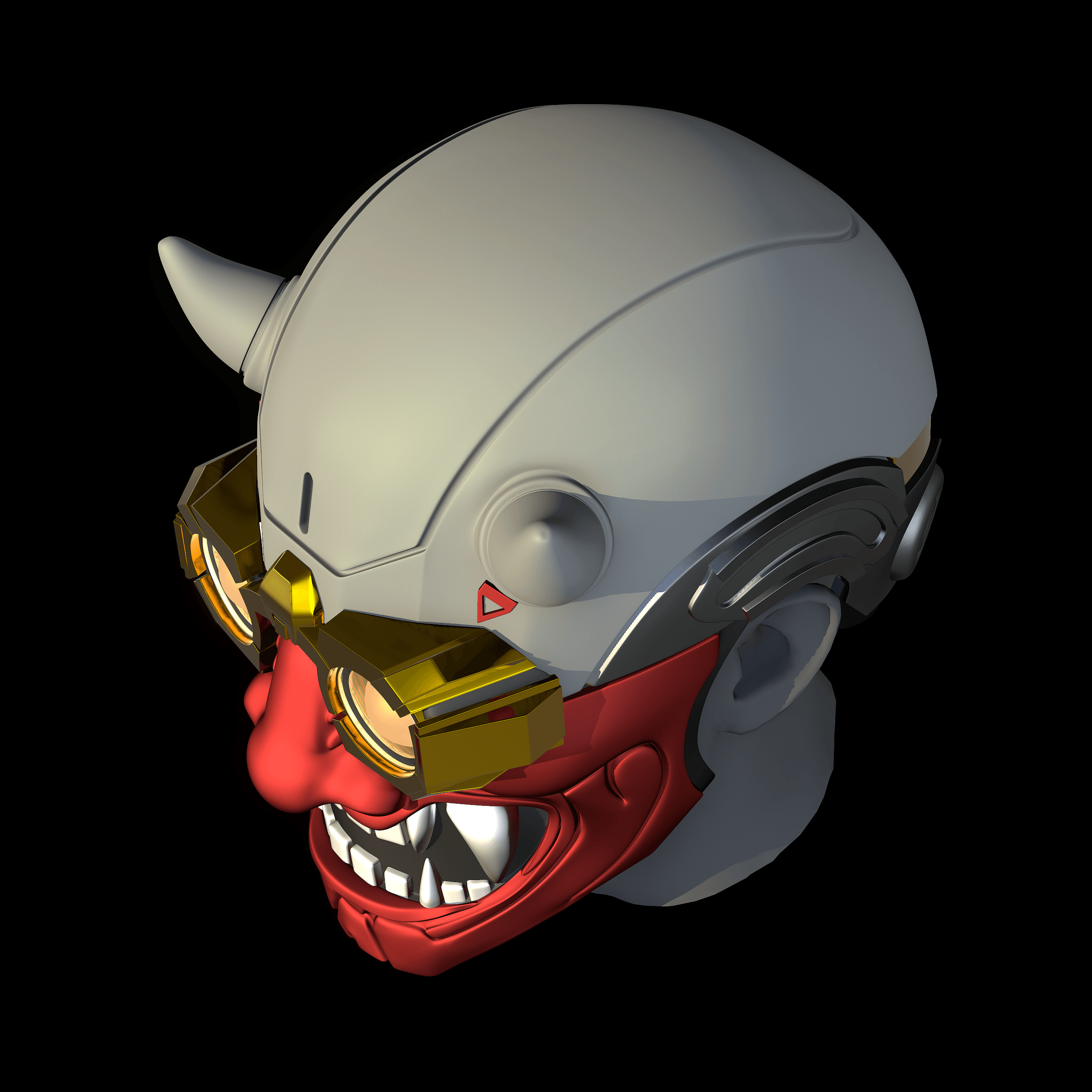 Octane Apex Legends El Diablo Mask 3d model