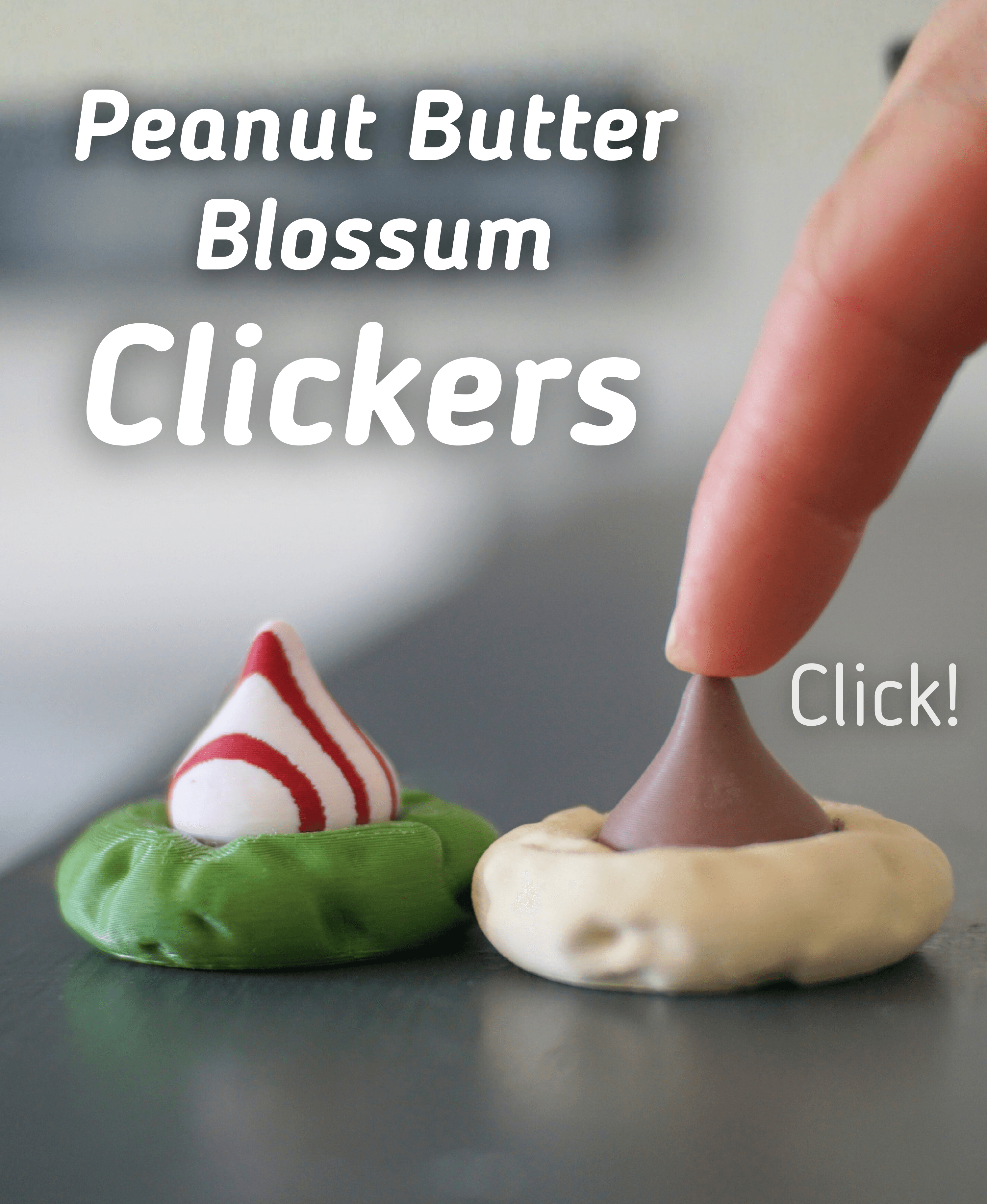 Peanut Butter Blossom Clicker - Ludo toy - Fidget toy 3d model