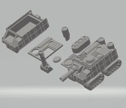 FHW Tunnel Rats MTRC tank Kit 3d model