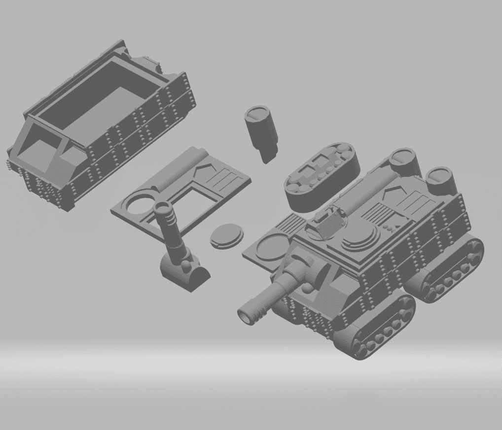FHW Tunnel Rats MTRC tank Kit 3d model
