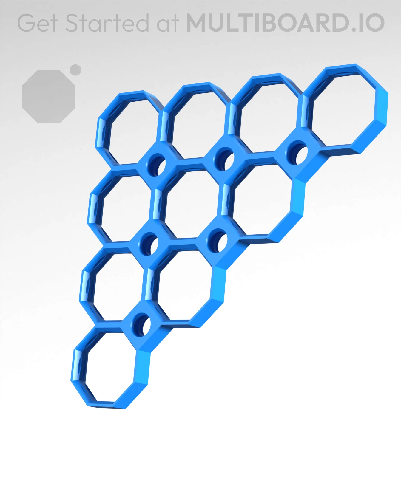 4x4 Multiboard Tile Bracket 3d model