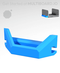 1 CU - Multibin Drawer Handle 3d model