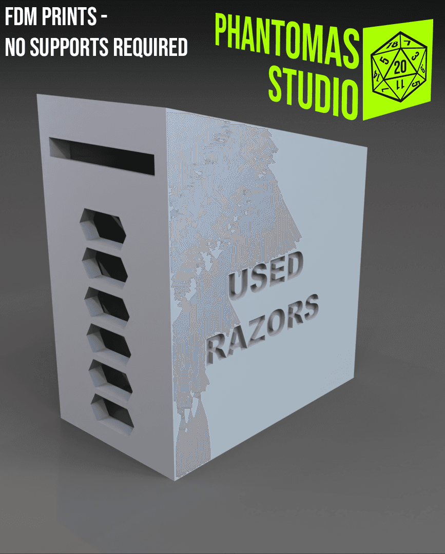 Used Razor Container Disposable Razor Container - 3D model by Phantomas Studio on Thangs