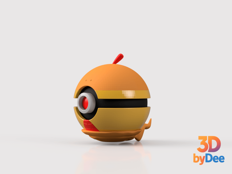 Scraggy Poke Ball 3d model