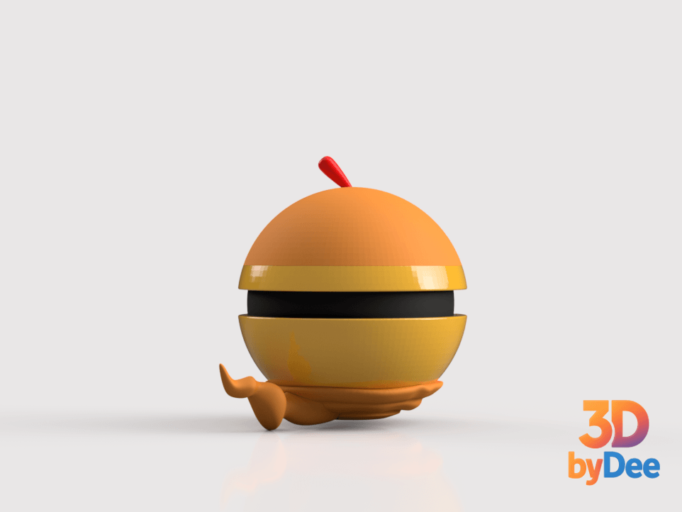 Scraggy Poke Ball 3d model