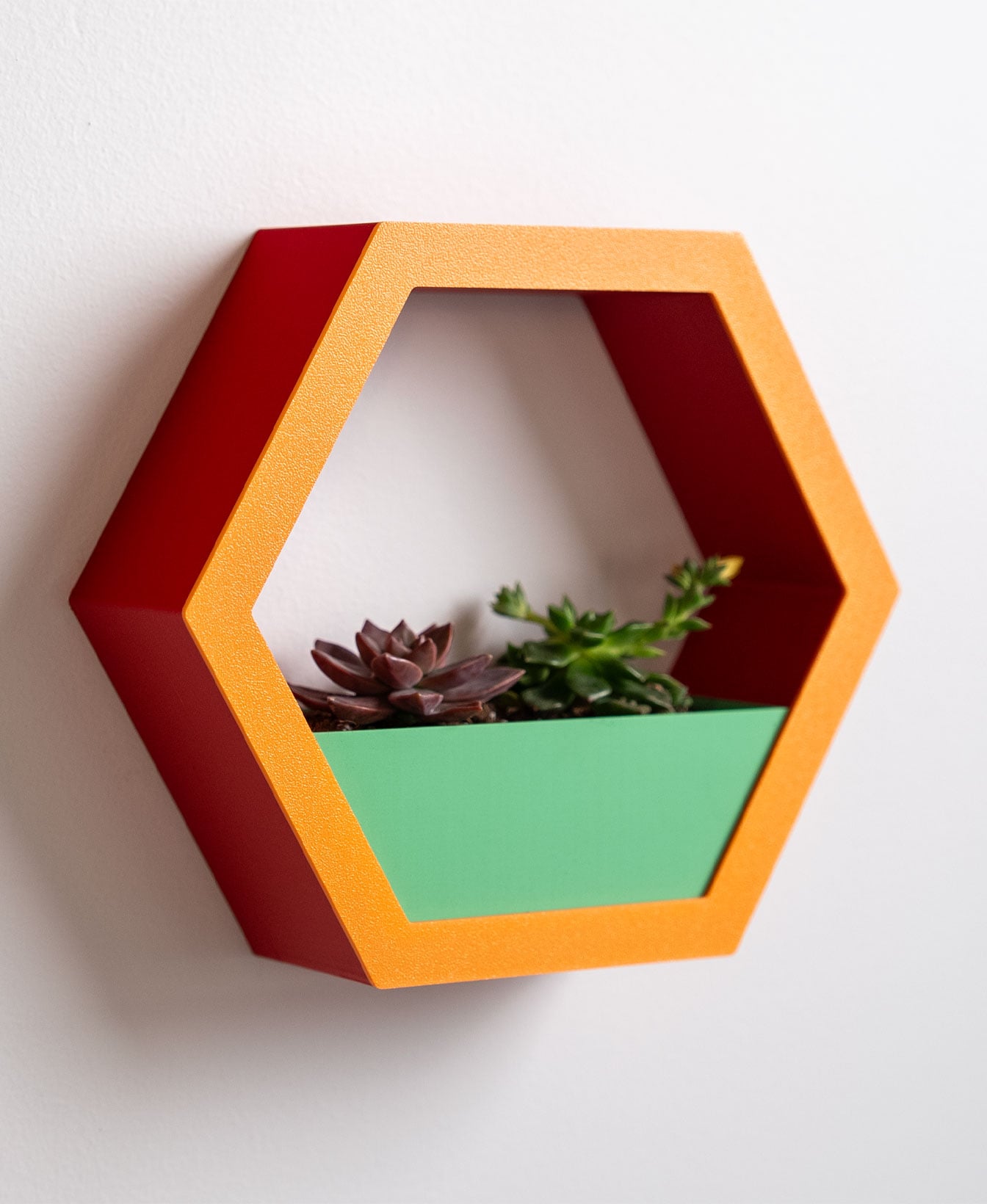 Hexagon Wall Planter 3d model