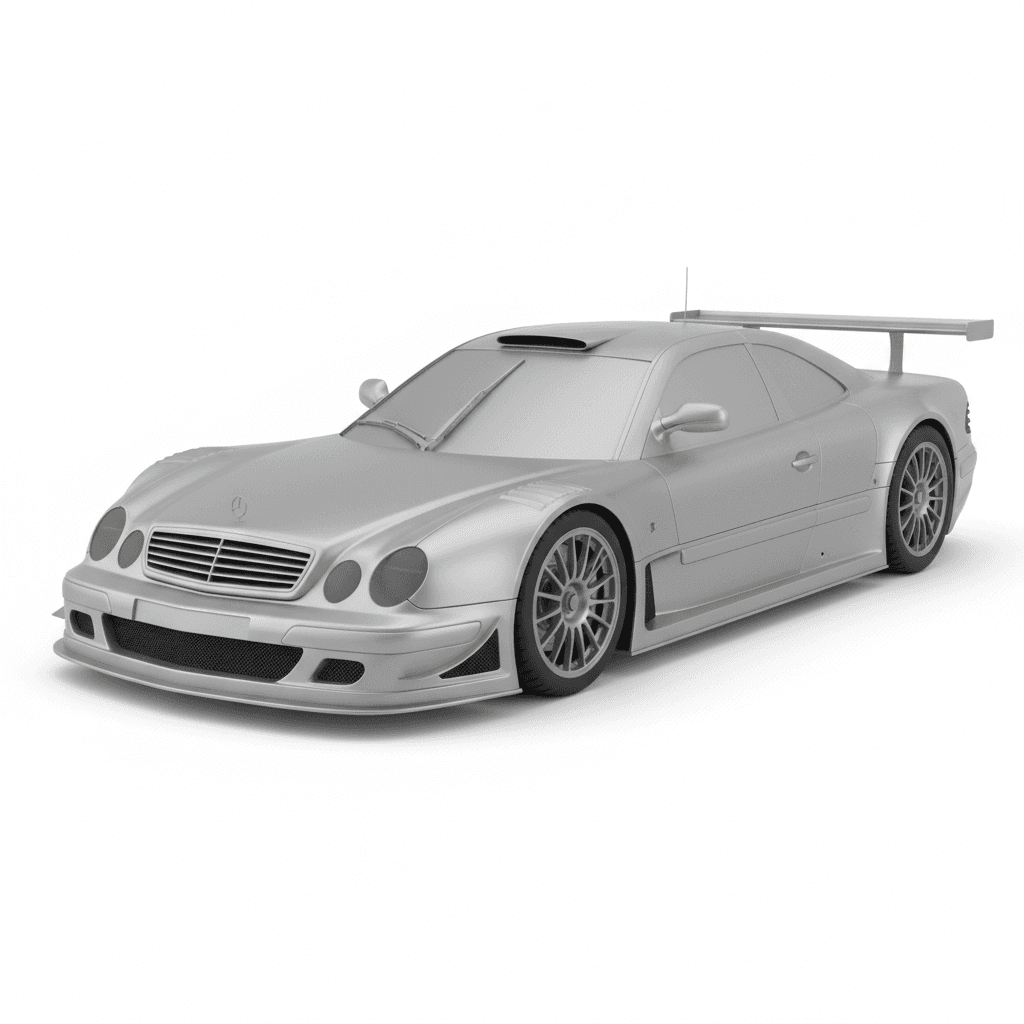 Car : Mercedes CLK GTR Racing Supercar 3d model