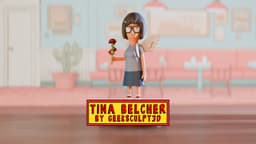 Bob's Burgers Tina Belcher with Angel Wings Figurine 3d model