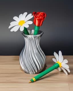 Flower Pen 3d model