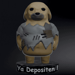 Broke / Poor Dog Meme (Pls, Deposit Alteady) Fan-Art / Meme Perrito Que Ya Depositen 3d model