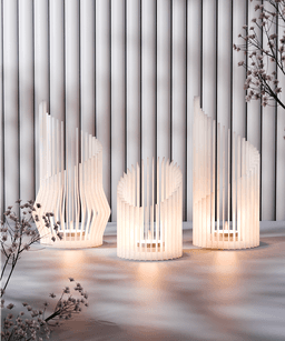 Candle Holder Series V2 Set 3d model