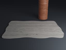 Texture Rollers Wood and tree bark Vol.1 (1-3) 3d model