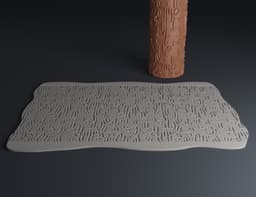 Texture Rollers Wood and tree bark Vol.1 (1-3) 3d model