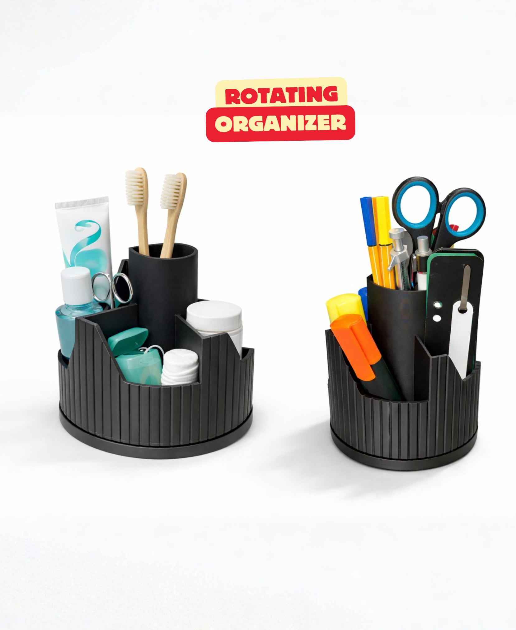ROTATING MULTIPURPOSE ORGANIZER / BATHROOM ORGANIZER / OFFICE ORGANIZER / NO SUPPORTS 3d model