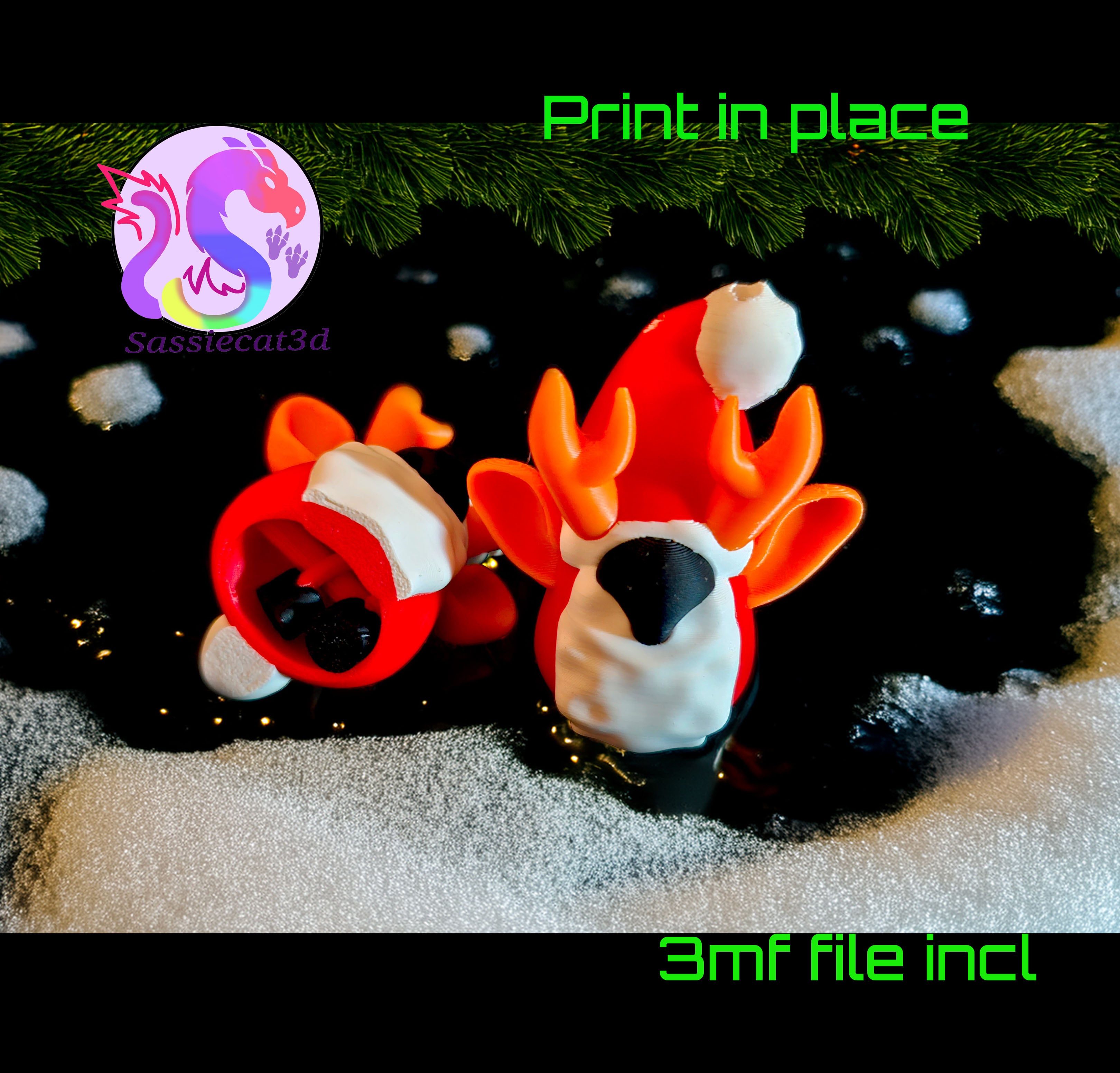 Gnome Deer Bells *Personal Use* 3d model