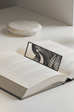 Ocean Bookmark, Gift Idea 3d model