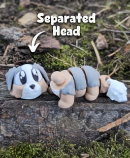 Jayz the Dog – Flexi Fidget Dog - 3DPAW 3d model