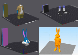 bugs bunny-Urban vibes- Chicano style-multiparts 3d model
