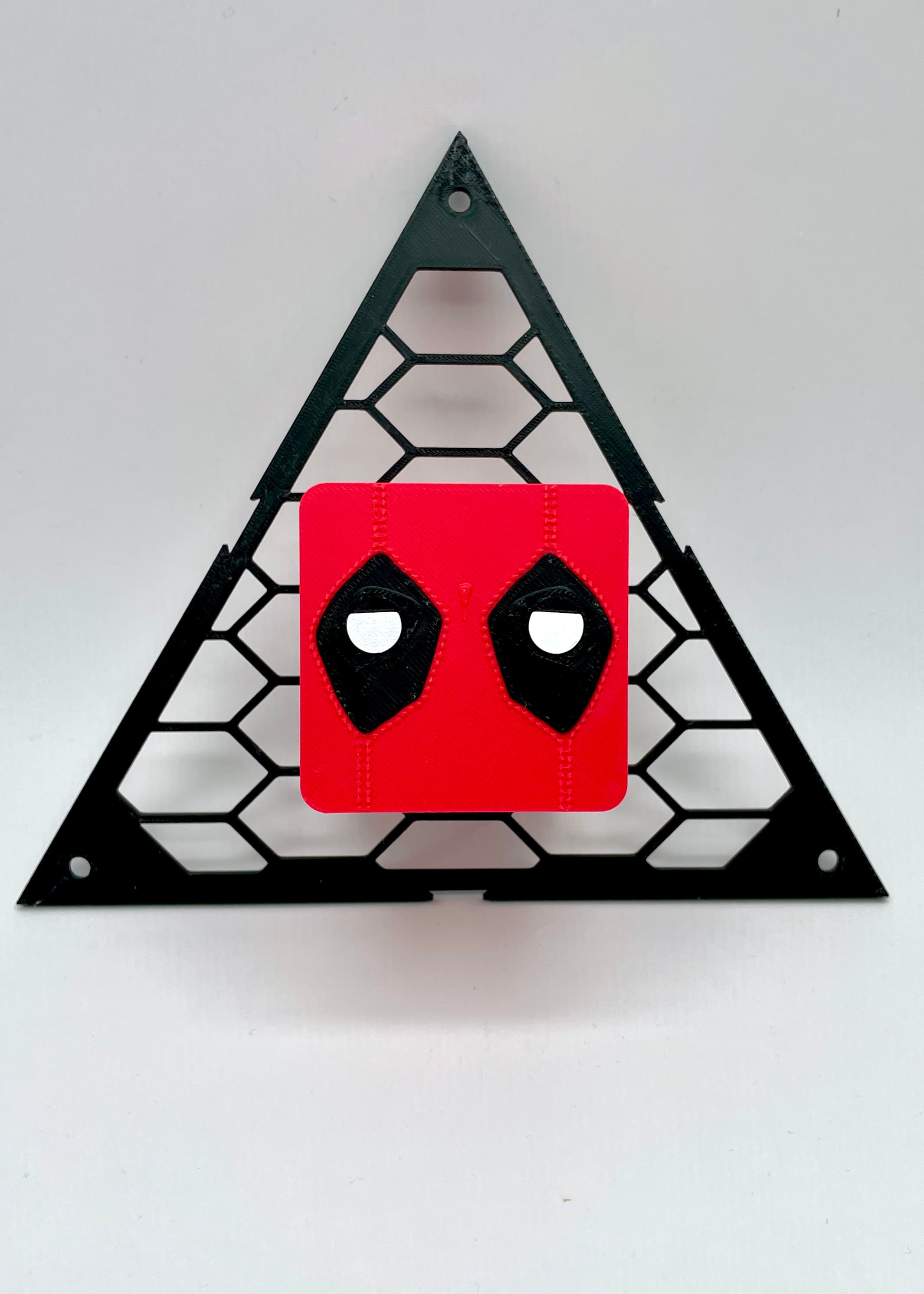 Blokkheadz Deadpool - So fun! Polymaker Panchroma Lava Red, Cold White, Black Polylite PLA - 3d model