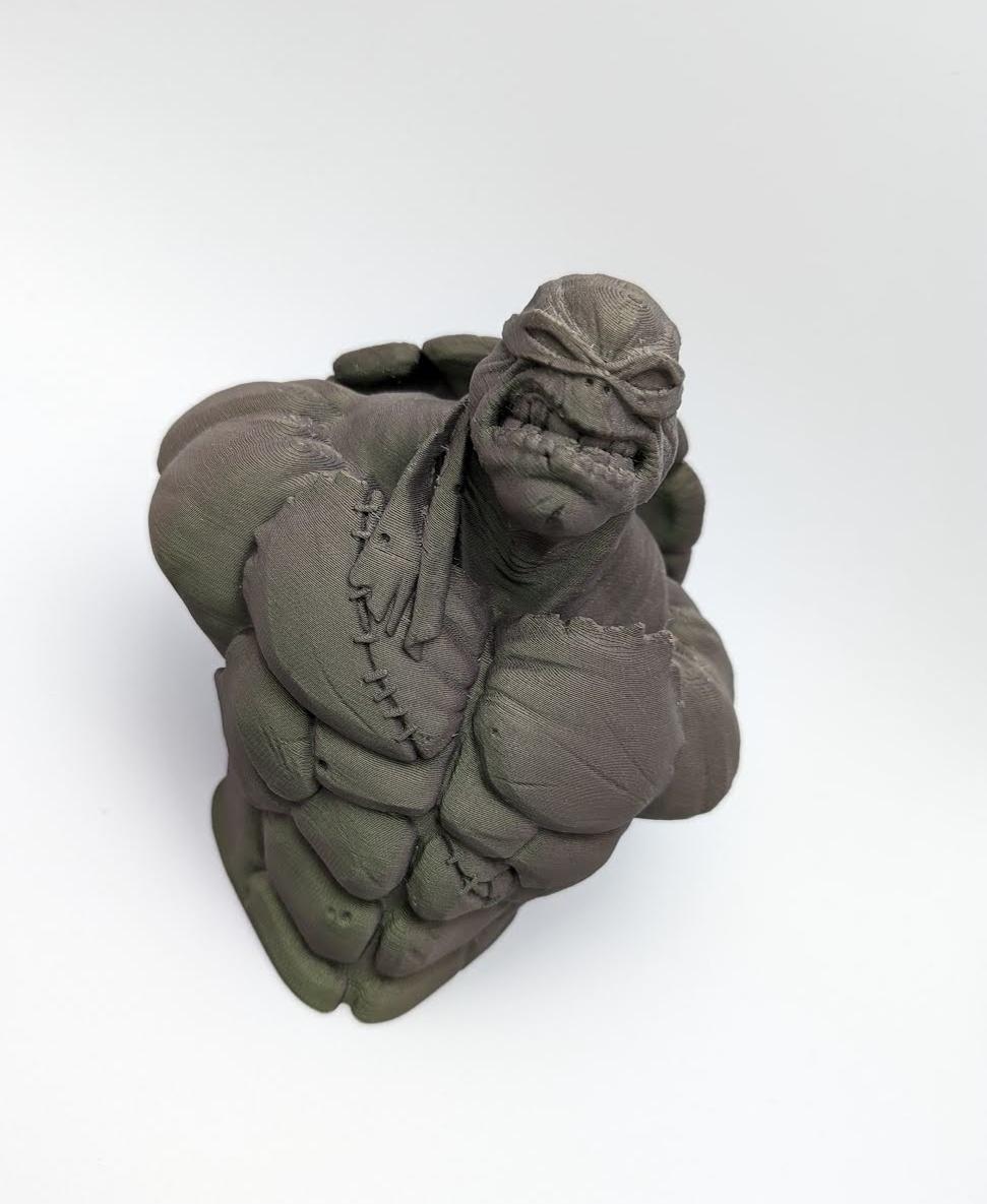 TMNT bust (fan art) - Made using Prusa Mystic Green filament  - 3d model