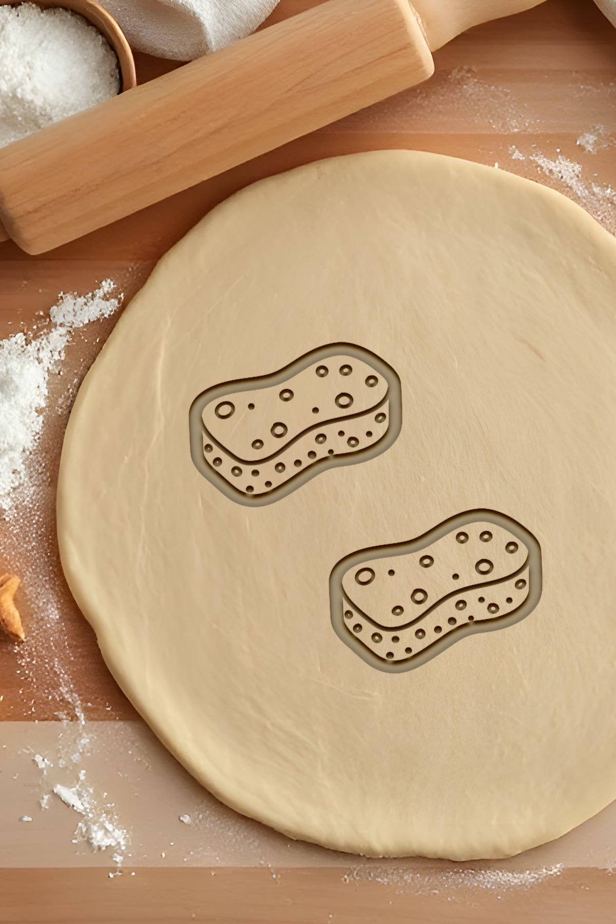 Sponge Cookie Cutter, Biscuit Cutter 3d model