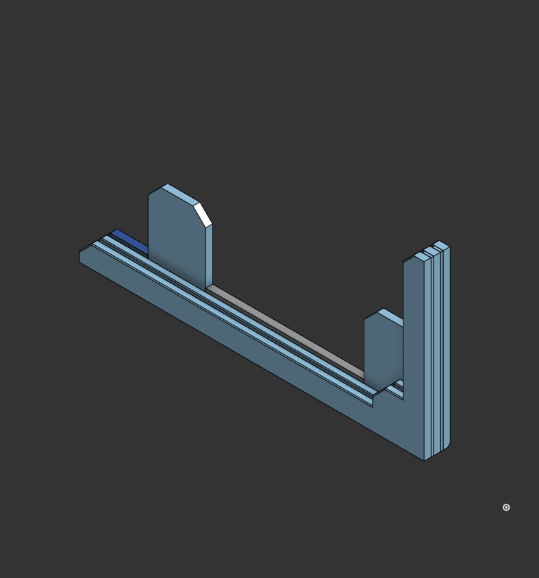 Multiboard Print Sheet Holder - Left Hand - 2 Slot 3d model