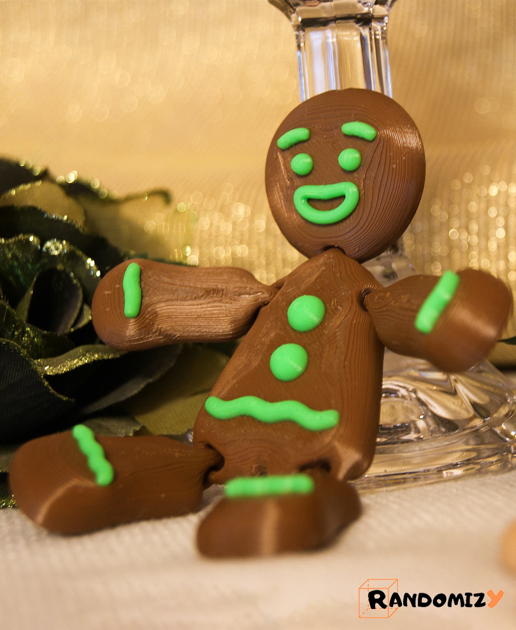 Flexi Gingerbread Man 3d model