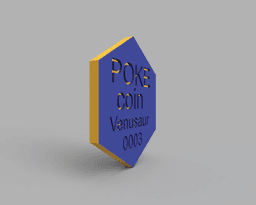 Venusaur Pokemon PokeCoin 3MF 3d model