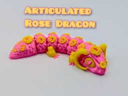 Articulated Rose Dragon 3d model