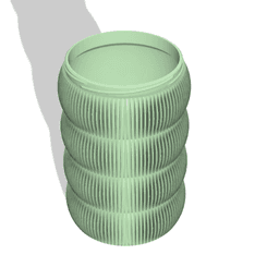 Dispensador Ondas de Mangas / Waves Piping Bag Dispenser STL 3d model