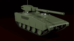 Ags Tcm-20 Prototype Light American USA Test Tank Military War Thunder Unmanned Turret Toy Prop Repl 3d model