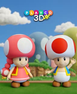 Toadette and Toad Ver. 2.0 3d model