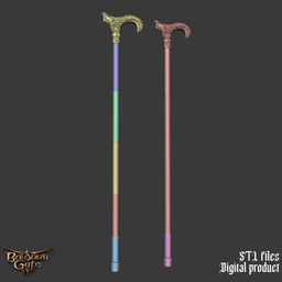 Fantasy Lord Gortash Cane Baldurs Gate 3 3d model