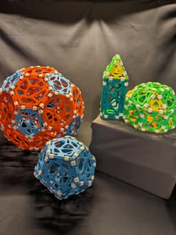 Polyhedra Connect-it Tiles - Solid 3d model