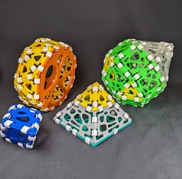 Polyhedra Connect-it Tiles - Solid 3d model