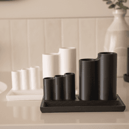Toothbrush Stand with Storage Compartments 3d model