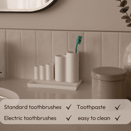 Toothbrush Stand with Storage Compartments 3d model