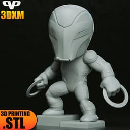 Tron Legacy Chibi STL for 3D Printing ChibiSTL 3DXM 3d model