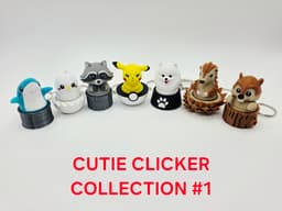 Clicker Cutie Collection 1 pt 2 - Cute Pomeranian, Beaver & Pony 3d model